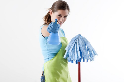 Harlesden Carpet Cleaners team providing professional carpet cleaning in a local home